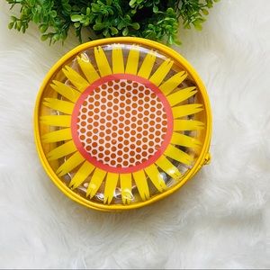 Clinique sunflower make up bag